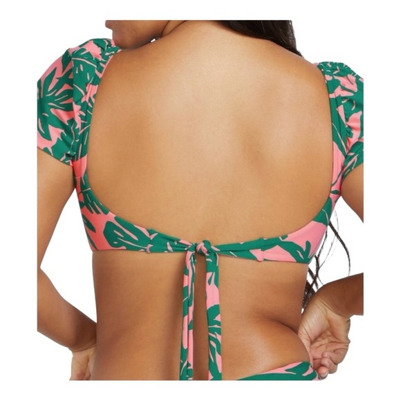 Volcom Leaf Ur Life Crop Bikini Top NWT - Picture 3 of 5